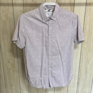 Denim & Flower Purple Casual Button Down Shirt